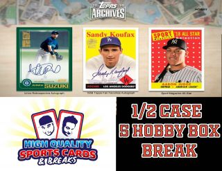 Oakland Athletics 2019 Topps Archive Baseball 1/2 Case 5 Hobby Box Break 6