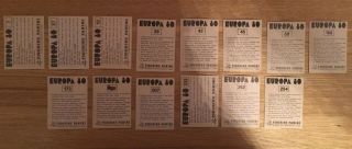 Panini Europa 80 Stickers x14 Different Sweden Badge 4