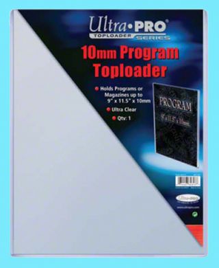 1 Ultra Pro 9x11.  5 Program 10mm Thick Toploader Photo Collectible 9x11 - 1/2