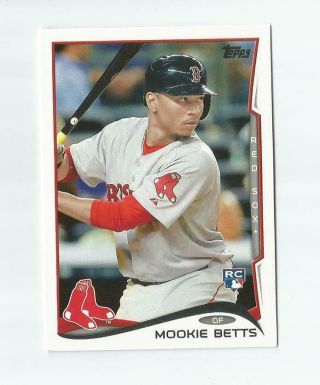 Mookie Betts Rc 2014 Topps Update Us - 26 Red Sox Rookie Rare Sp