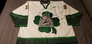 06 - 07 Long Beach Ice Dogs Mark Tobin Game Issued St Patrick 