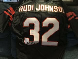 Rudi Johnson Psa/dna Authenticated Cincinnati Bengals Autograph Jersey