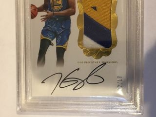 Kevin Durant 2016 - 17 Panini Flawless Gold Game Worn 3 Color Patch 2/10 Bgs 9.  5