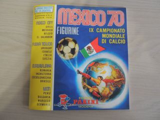 PANINI MEXICO 70 ALBUM,  COMPLETE SET OF STCKERS AND CARDS,  ANASTATIC VERSION 5