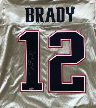 Tom Brady Autographed Signed Patriots Rare Reebok Grey Jersey Tristar