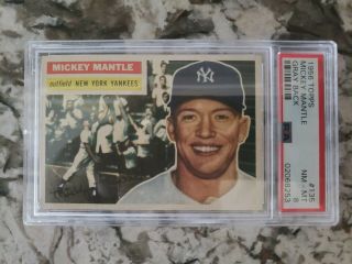 1956 Topps Mickey Mantle York Yankees - PSA 8 - PWCC Certified High End 4