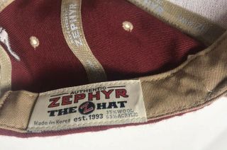 ZEPHYR FLORIDA STATE SEMINOLES NOLES BASEBALL CAP STRAPBACK HAT SNAPBACK RED 5