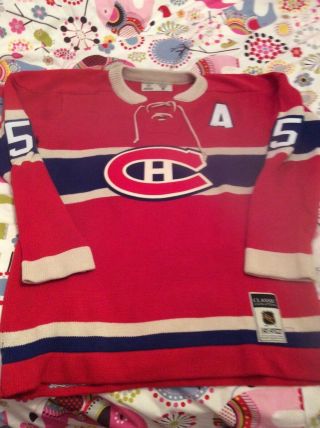 Montreal Canadiens Boom Boom Geoffrion signed wool jersey 2