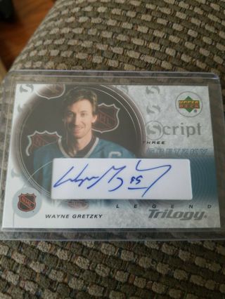 2003 Upper Deck Trilogy Wayne Gretzky Auto Autograph