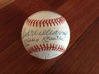 Mickey Mantle,  10 Others Signed Onl Baseball 500 Home Run Club Jsa 11 Autos