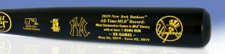 YORK YANKEES MLB ALL TIME HOME RUN MOST CONSECUTIVE GAMES WITH HR BAT 3