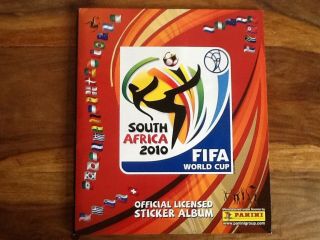 Panini World Cup 2010 South Africa Complete Full 100 Football Sticker Album