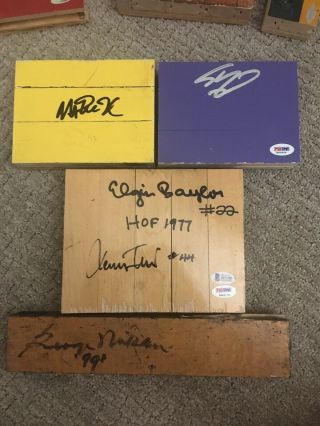 Lakers Pack Game Floor Court Auto Magic Shaq Baylor Jerry West Mikan
