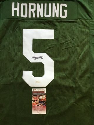 Paul Hornung Autographed Signed Jersey Green Bay Packers JSA 2