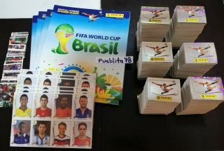 Panini World Cup Brazil 2014 X6 Complete Album 640,  Update,  Coca Cola Mexican