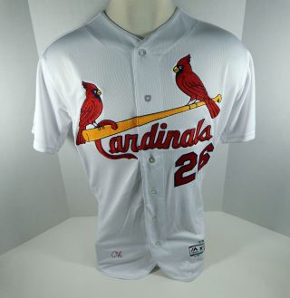 2017 St.  Louis Cardinals Seung - hwan OH 26 Game Issued White Jersey 2