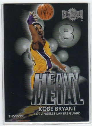 Kobe Bryant 1999 - 00 Skybox Metal Heavy Metal (1 Of 10 H)