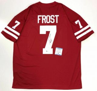 Scott Frost Signed Nebraska Cornhuskers Adidas Jersey Beckett F19521
