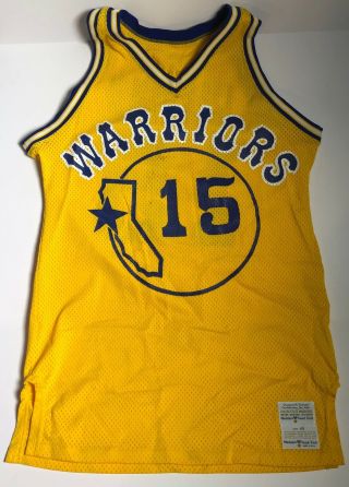 1980 - 81 Golden State Warriors Game Worn Jersey Rudy White Don Carfino Nba