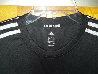 ADIDAS Climacool Zealand All Blacks AIG Rugby Shirt Jersey Men ' s Size L EUC 6
