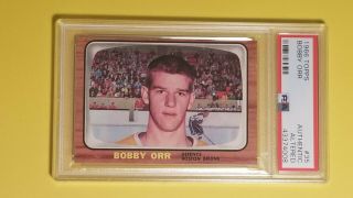1966 Topps 35 Bobby Orr Rookie Rc Graded Psa Authentic Altered
