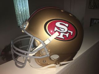 Alex Boone 2009 Game Helmet San Francisco 49ers SF Ohio State Buckeyes NFL 2
