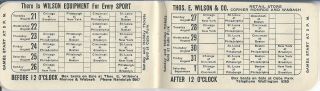 1923 CHICAGO CUBS POCKET SCHEDULE NATIONAL LEAGUE BALL CLUB HOME GAMES 3