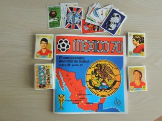 ALBUM PANINI MEXICO 70 INTERNATIONAL,  COMPLETE SET OF STCKERS - CARDS,  ANASTATIC 3