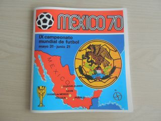 ALBUM PANINI MEXICO 70 INTERNATIONAL,  COMPLETE SET OF STCKERS - CARDS,  ANASTATIC 6