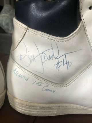 Bill Lambiers 1st Pro Game Signed Shoes
