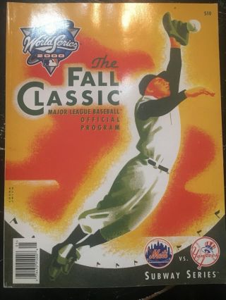 Subway Series Official Program,  Ny Yankees Vs Ny Mets 2000 Mlb World Series