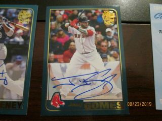 2019 Topps Archives Baseball Fan Favorites Base Auto Red Sox Johnny Gomes