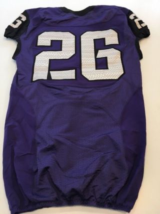 Game Worn Nike TCU Horned Frogs Football Jersey 26 Size 42 3