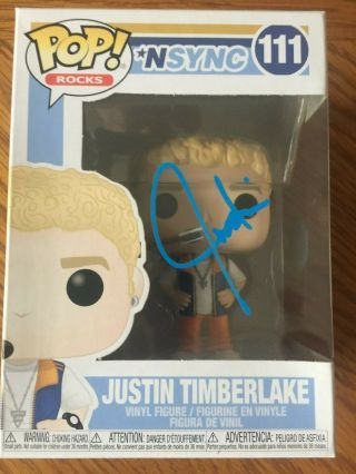 Justin Timberlake/n Sync Signed Funko Pop With