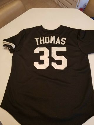 Autographed Frank Thomas White Sox Majestic Jersey Size Large