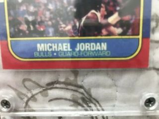 1986 - 87 Fleer Michael Jordan 57 Chicago Bulls RC 100 Authentic Fresh Pack Pull 7