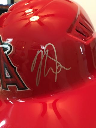 Mike Trout Los Angeles Angels Autographed Authentic Batting Helmet Psa/dna Cert