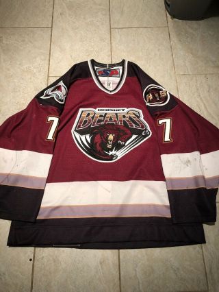 2002 - 03 Hershey Bears Game Worn Hockey Jersey Ahl
