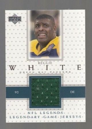 Reggie White 2000 Upper Deck Nfl Legends Legendary Game Worn Jersey