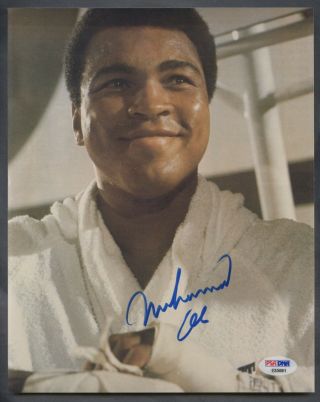 Muhammad Ali Boxing Signed 8x10 Photo Auto Autograph Psa/dna Sticker