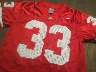 Ohio State Buckeyes 33 Nike Boys Football Jersey Youth Small Red Kids College 2