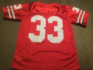 Ohio State Buckeyes 33 Nike Boys Football Jersey Youth Small Red Kids College 4