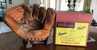 Hank Sauer Wilson A2194 Famous Player Baseball Glove And Store Display Box Rare