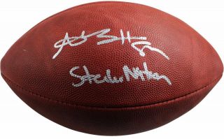 Antonio Brown Autographed " Steeler Nation " Official Nfl Football Steiner