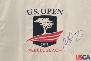 Rory Mcilroy Signed Flag 2019 Us Open Pebble Beach Full Autograph Very Rare