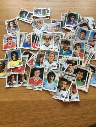 165 X Panini Mexico 86 Stickers.  Carefully Lifted From Album.