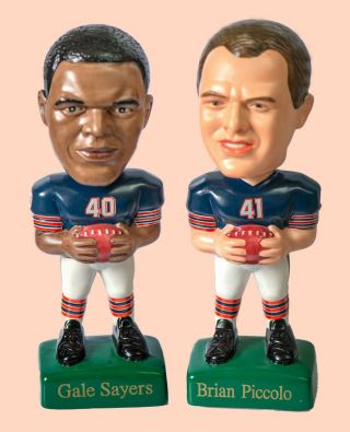 “brian’s Song”: Chicago Bears Teammates Brian Piccolo & Gale Sayers Bobbleheads