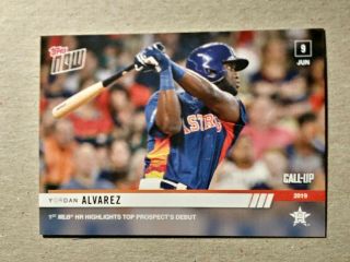 Yordan Alvarez Cu/2241 - 2019 Mlb Topps Now Card 351 - Houston Astros