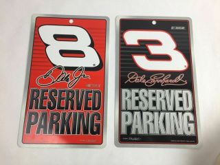 2008 Dale Earnhardt Jr 8 & Senior 3 Wall Sign Made Usa Nascar Reserved Parking