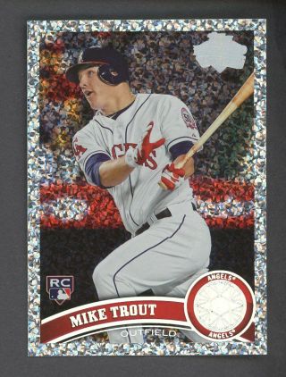 2011 Topps Update Diamond Anniversary Us175 Mike Trout Angels Rc Rookie